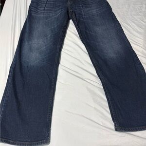 Banana Republic Men's Relaxed Fit Dark Blue Jeans